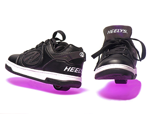 Heelys shoes, high key with purple shadows